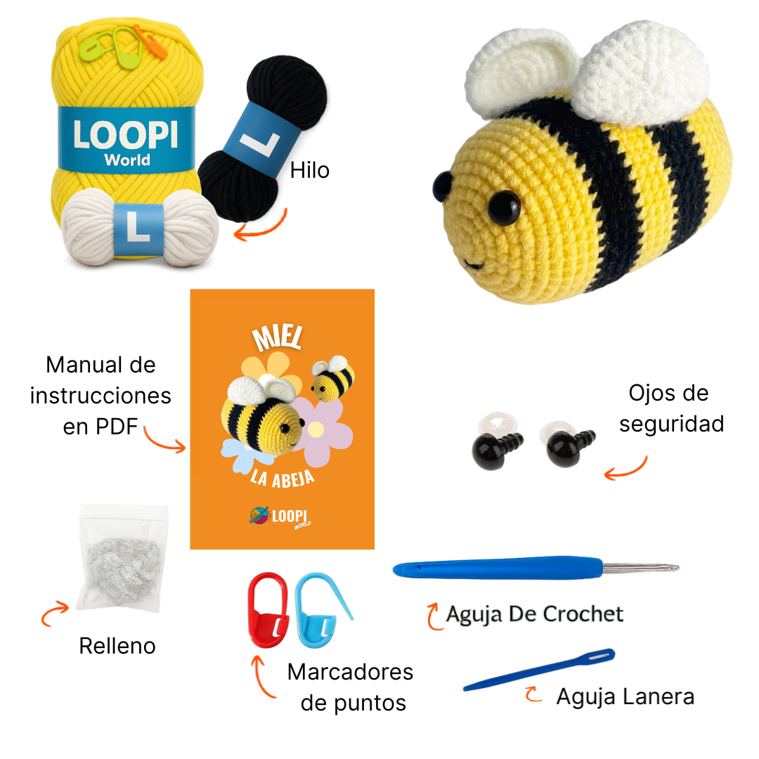 Kit de Croché "Miel" La Abeja