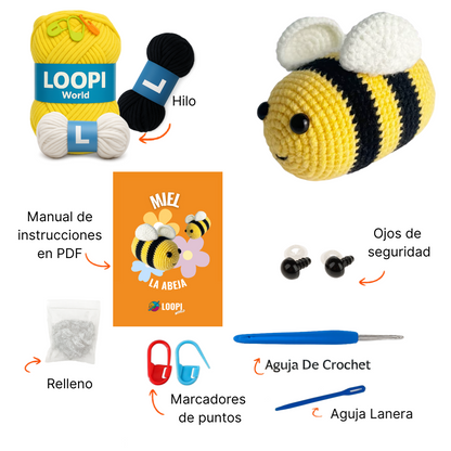 Kit de Croché "Miel" La Abeja