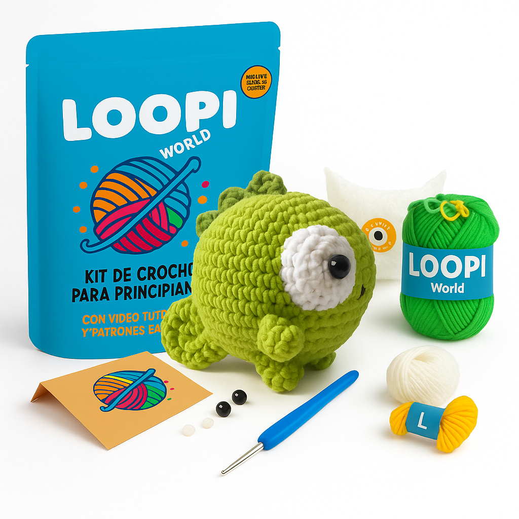 Kit de Croché "Antón" el Camaleón